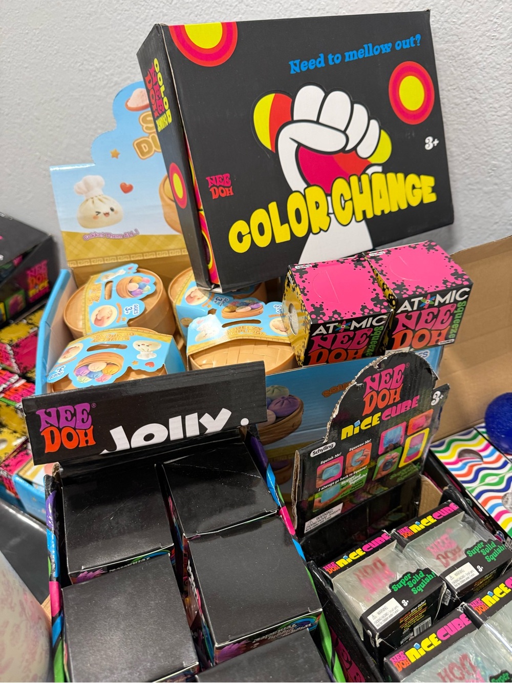 NeeDoh Squishy Toys Bulk Lot – Multiple Styles & Colors